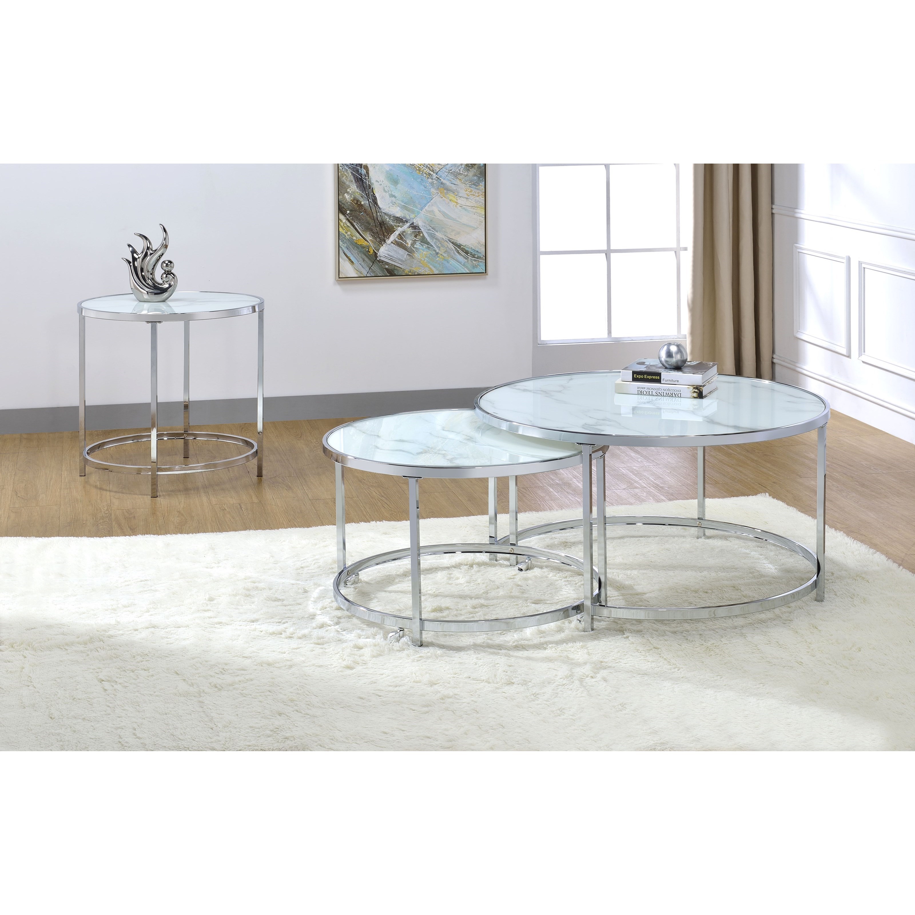 Silver nesting shop coffee tables