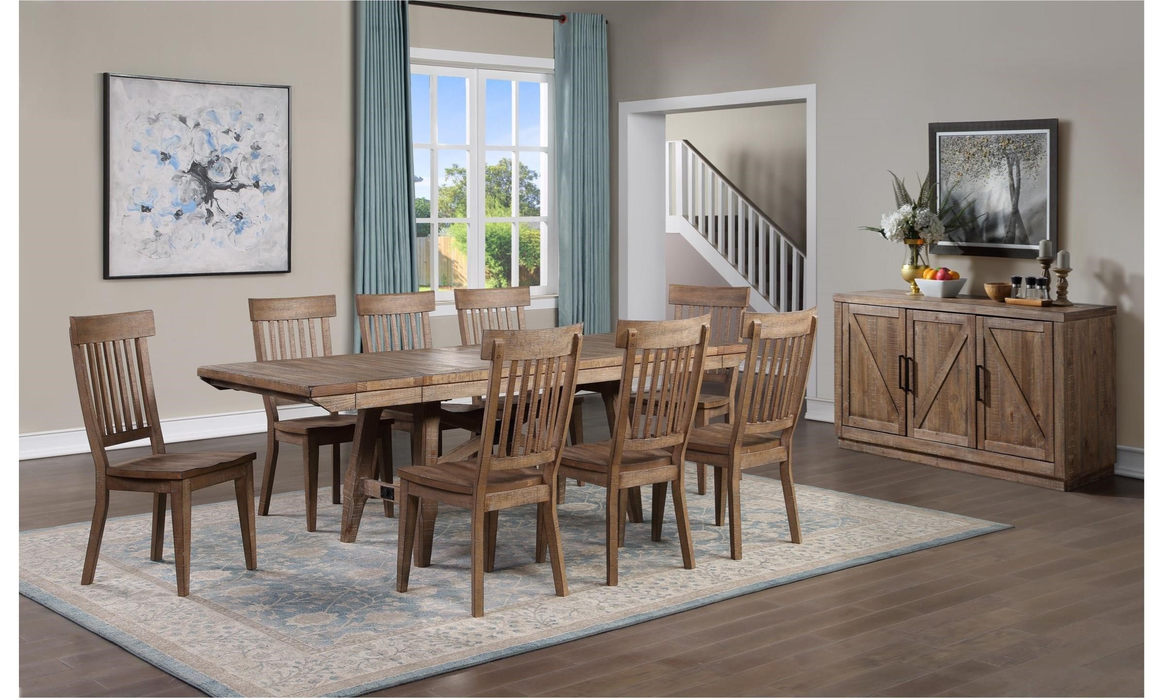 Steve Silver Napa 393450021 Contemporary 9 Piece Standard Height