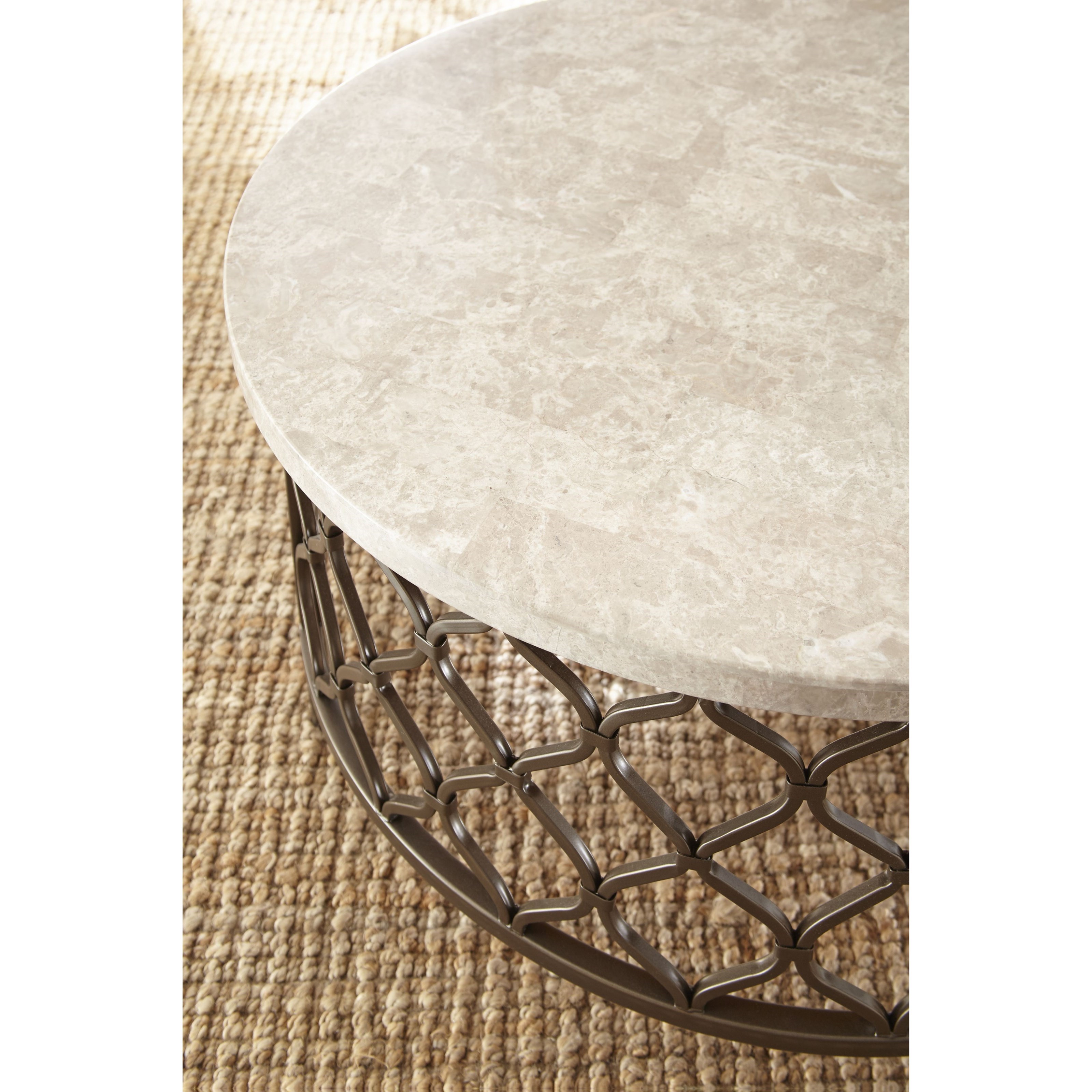 Stone Top Cocktail Table