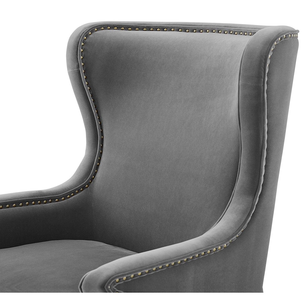 Steve Silver Rosco Velvet Accent Chair w/ Nailhead Trim