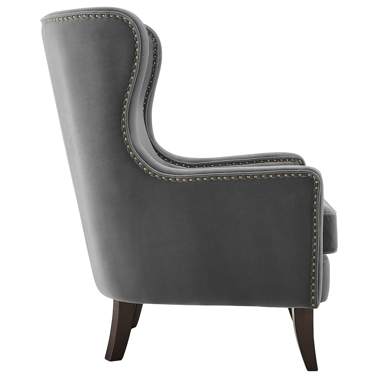 Steve Silver Rosco Velvet Accent Chair w/ Nailhead Trim