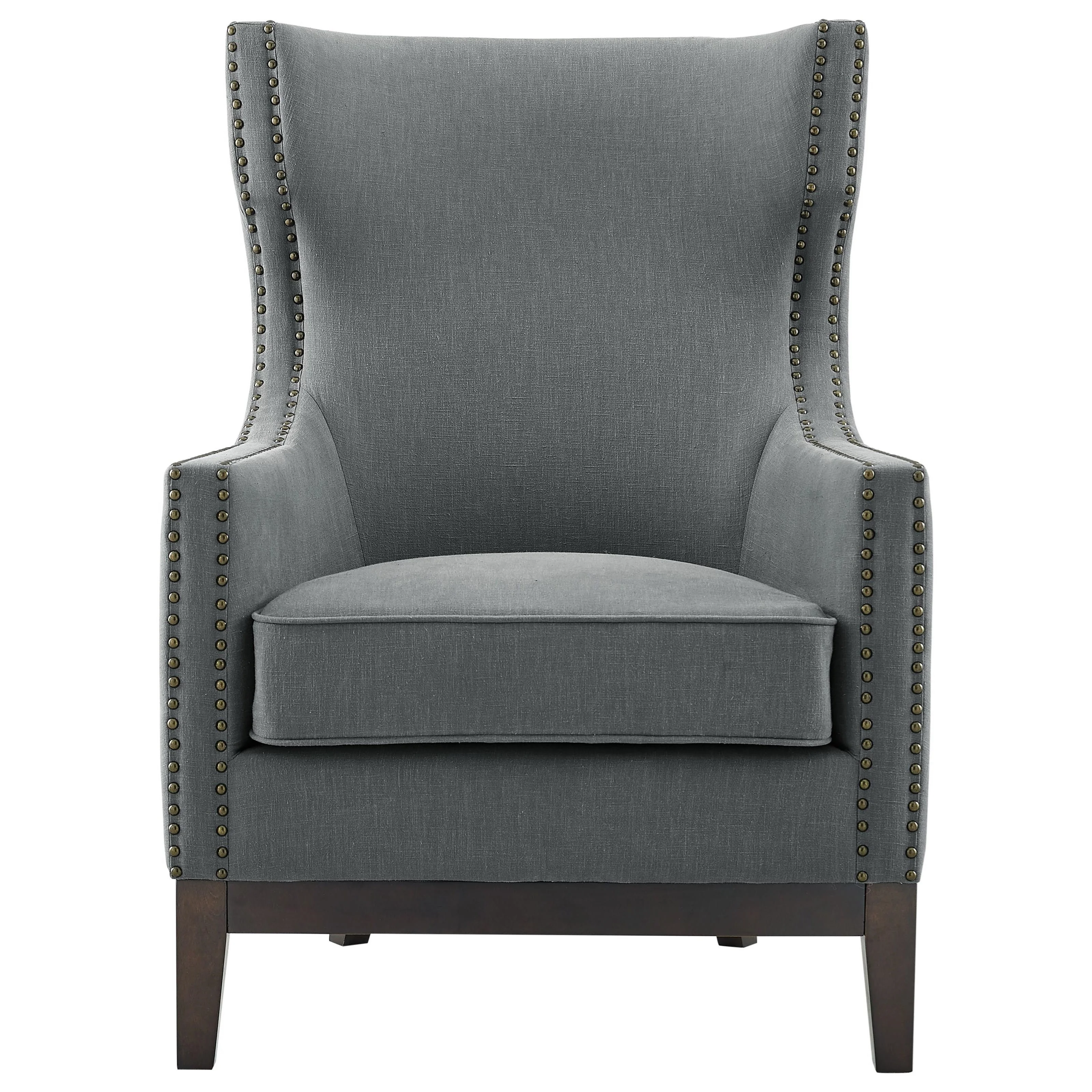 Steve Silver Roswell RW850ACG Transitional Linen Accent Chair with