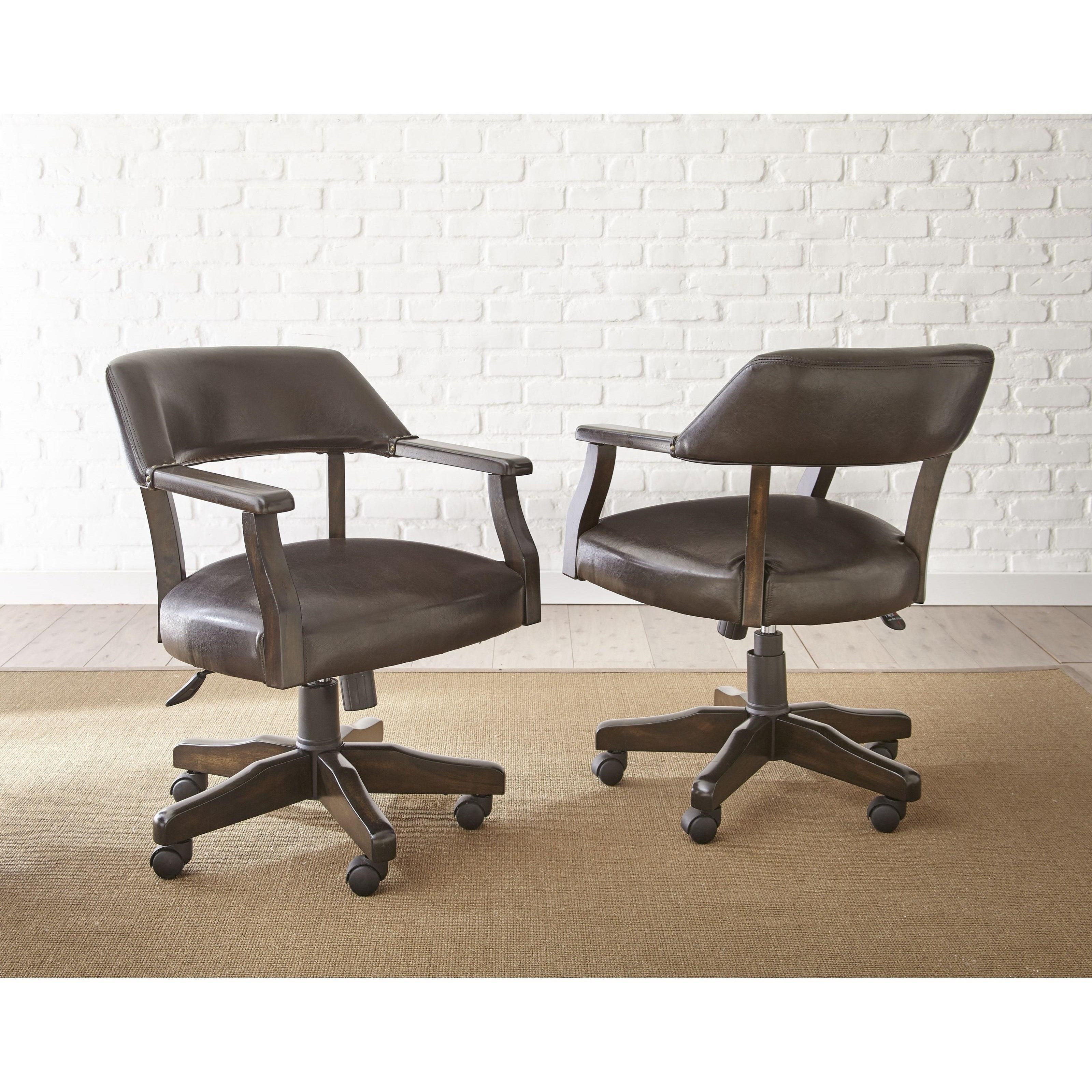 Kitchen chairs with rollers and deals arms