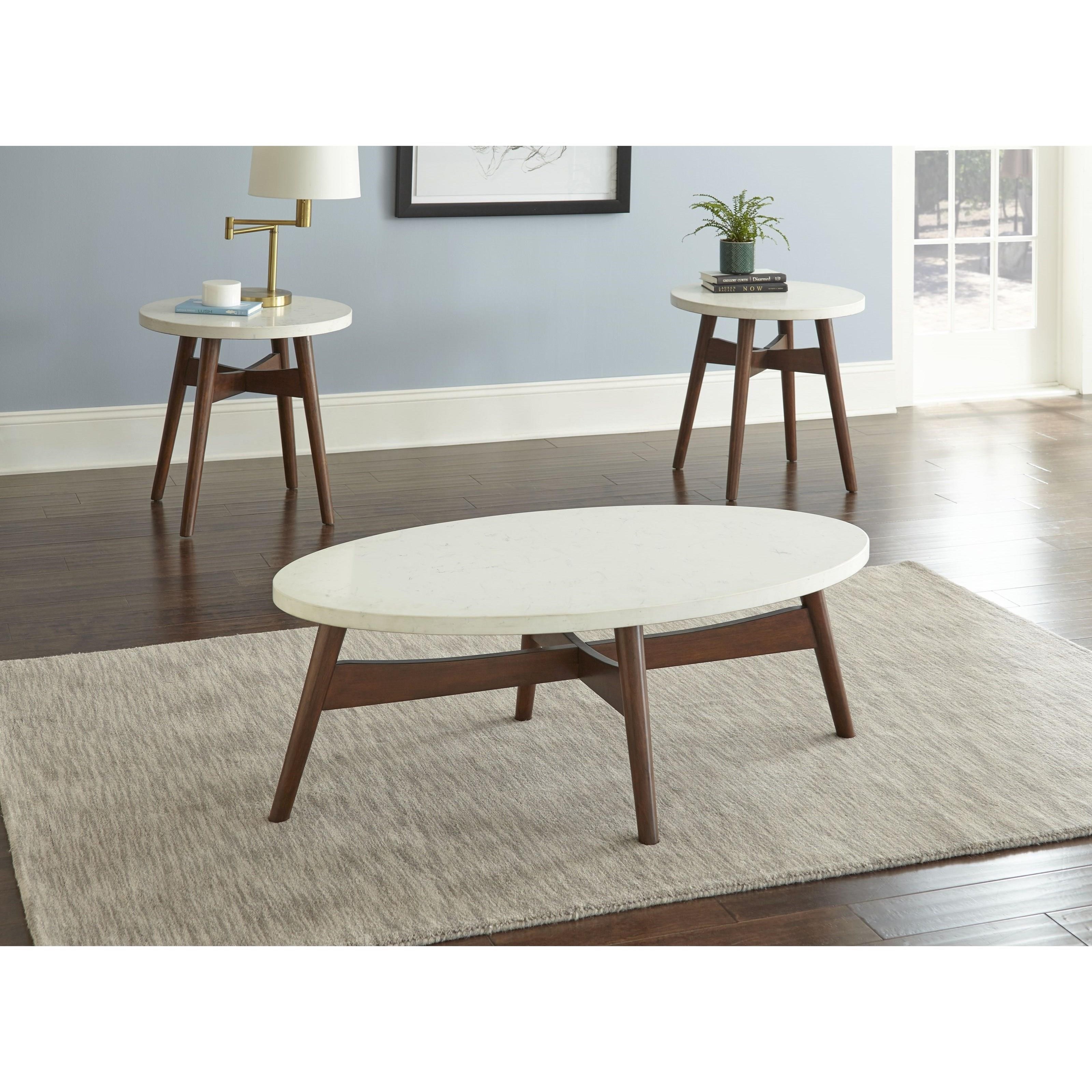 Silverstone&amp;reg; Oval Cocktail Table