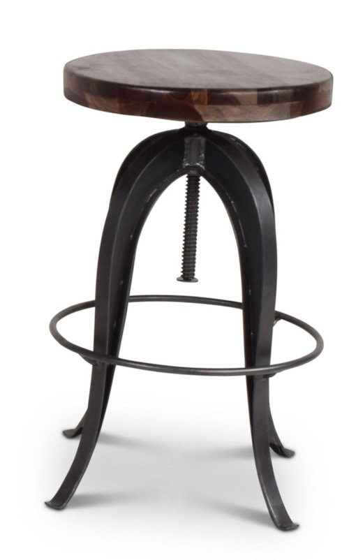 Industrial Adjustable Round Stool