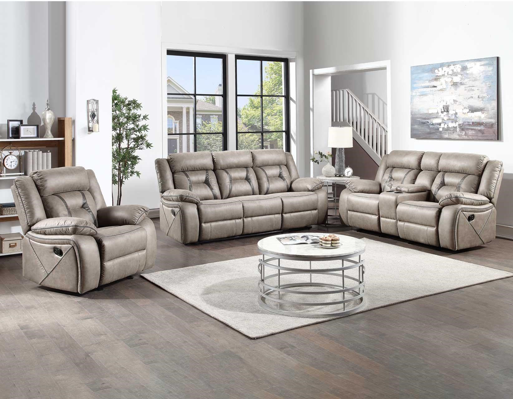 Steve Silver Tyson 814385022 Manual Reclining Sofa with Drop Down