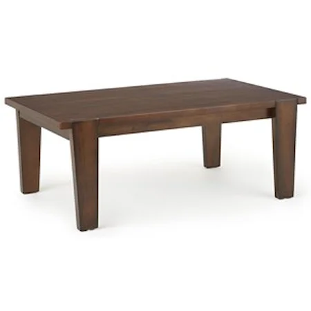 Rectangular Cocktail Table with Tapered Legs