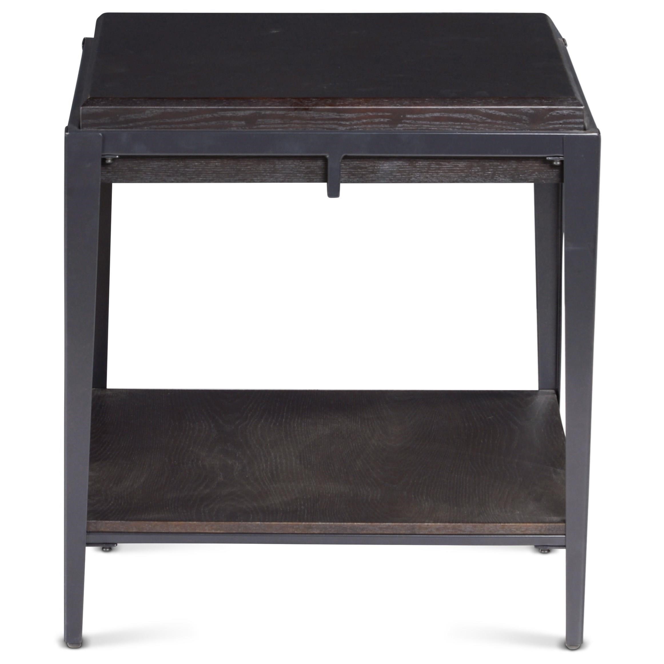 Steve Silver Waco Wood/Metal Square End Table Standard Furniture