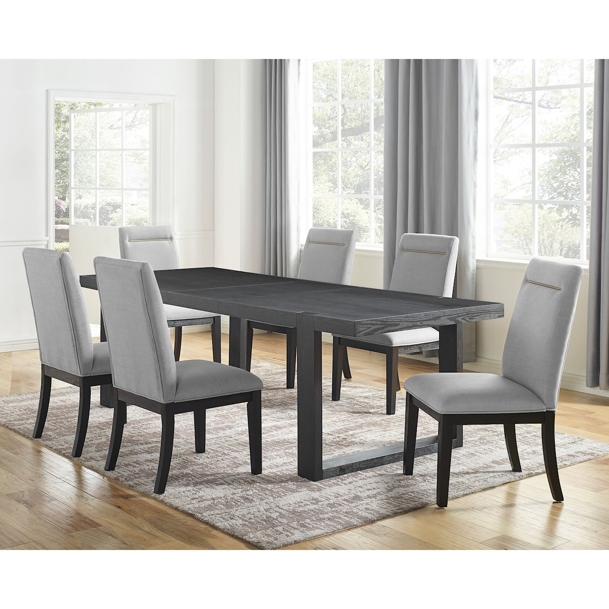 Steve Silver Yves 7-Piece Table and Chair Set