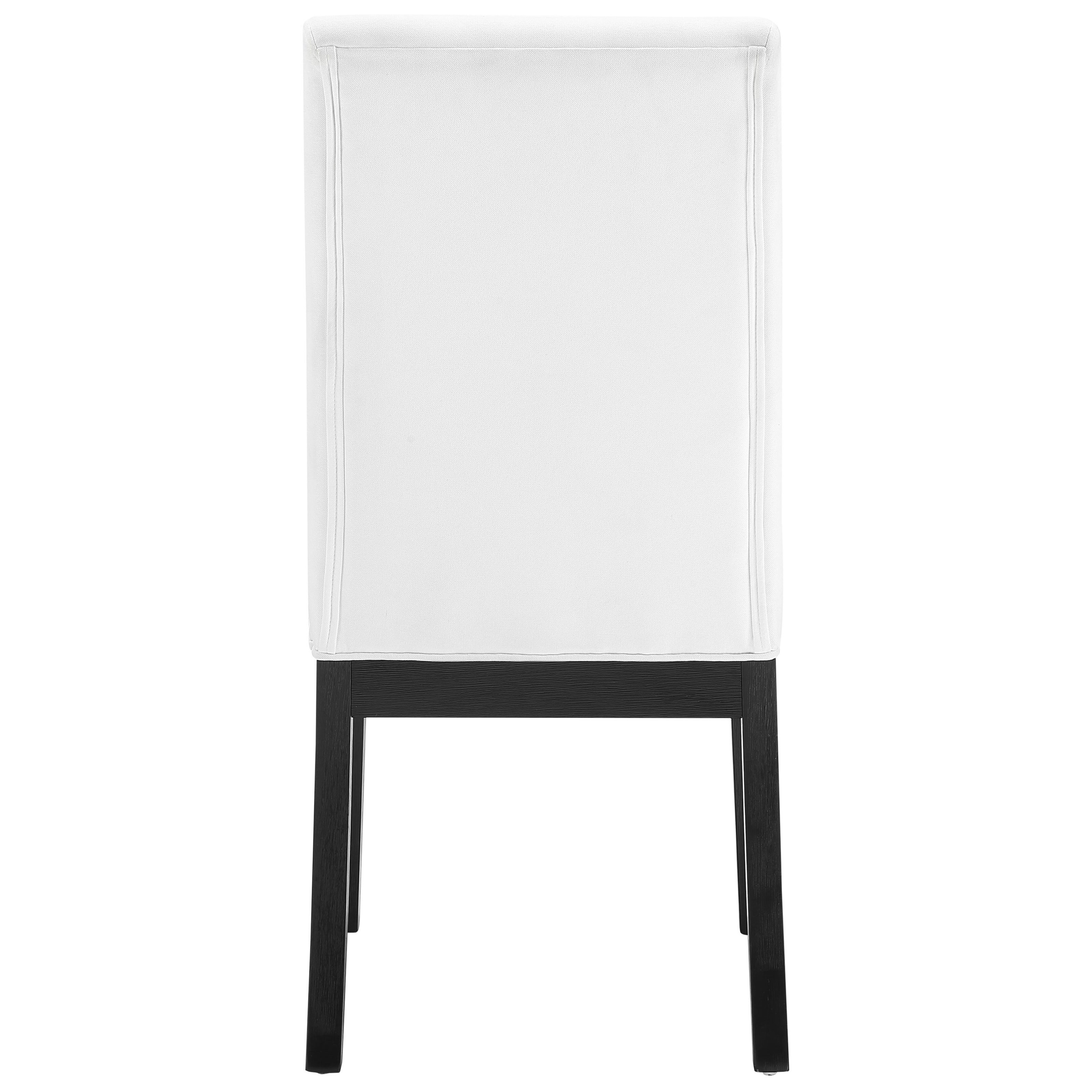 8-Piece Dining Set with White Chairs