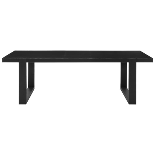 Contemporary Rectangular Dining Room Table with Leaf