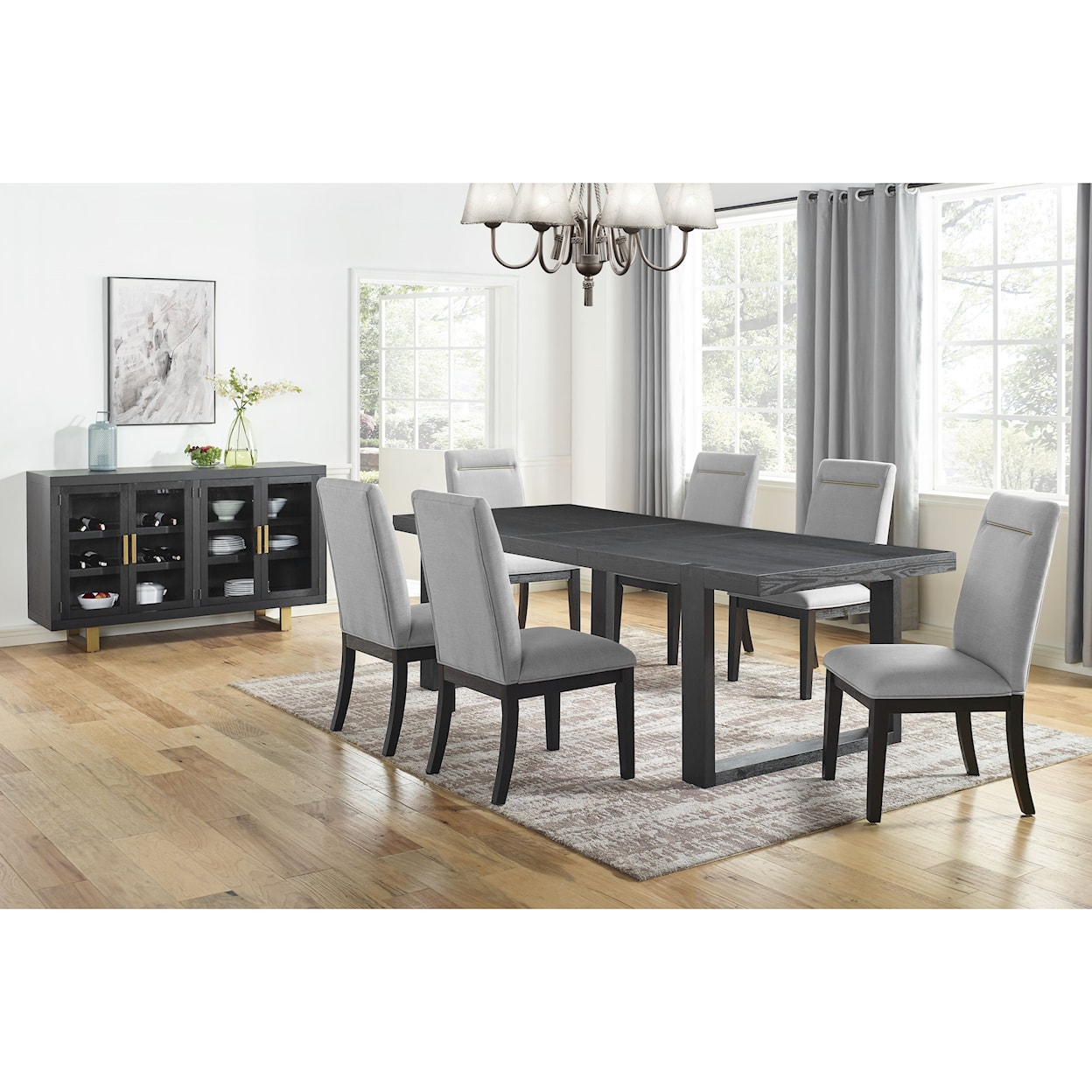 Steve Silver Yves Rectangular Dining Room Table