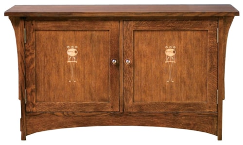 50" Harvey Ellis TV Console with Corbels and Doors