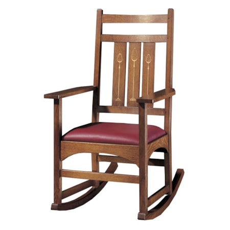Harvey Ellis Rocker with Inlay