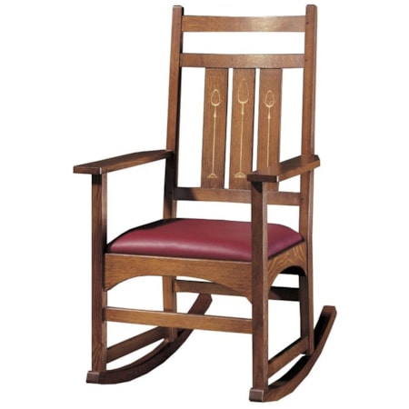 Harvey Ellis Rocker with Inlay