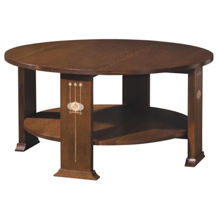 Harvey Ellis Round Cocktail Table
