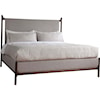 Stickley Walnut Grove Queen Solid Wood Upholstered Bed