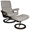 Stressless by Ekornes Admiral Large Reclining Chair and Ottoman