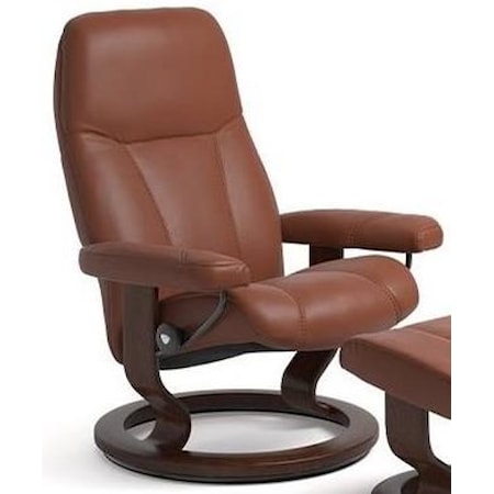 Medium Reclining Chair with Classic Base