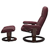 Stressless by Ekornes Consul Medium Chair & Ottoman with Classic Base