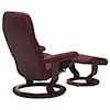 Stressless by Ekornes Consul Medium Chair & Ottoman with Classic Base