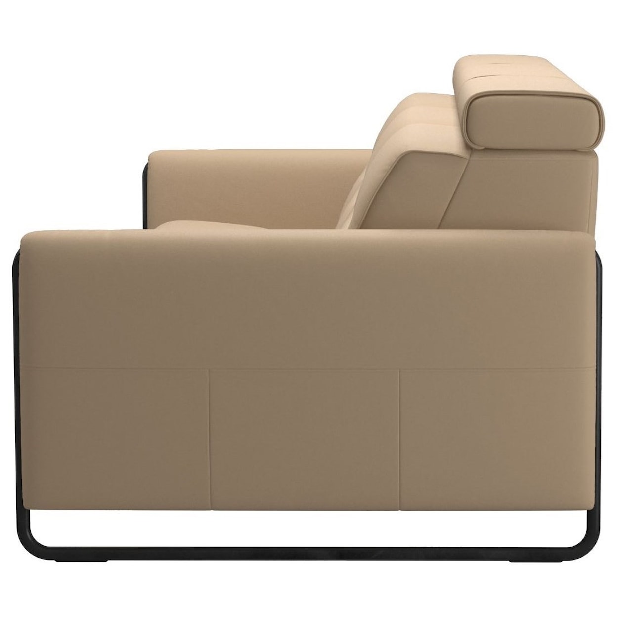Stressless by Ekornes Emily Power 3-Seat Sofa with Steel Arms