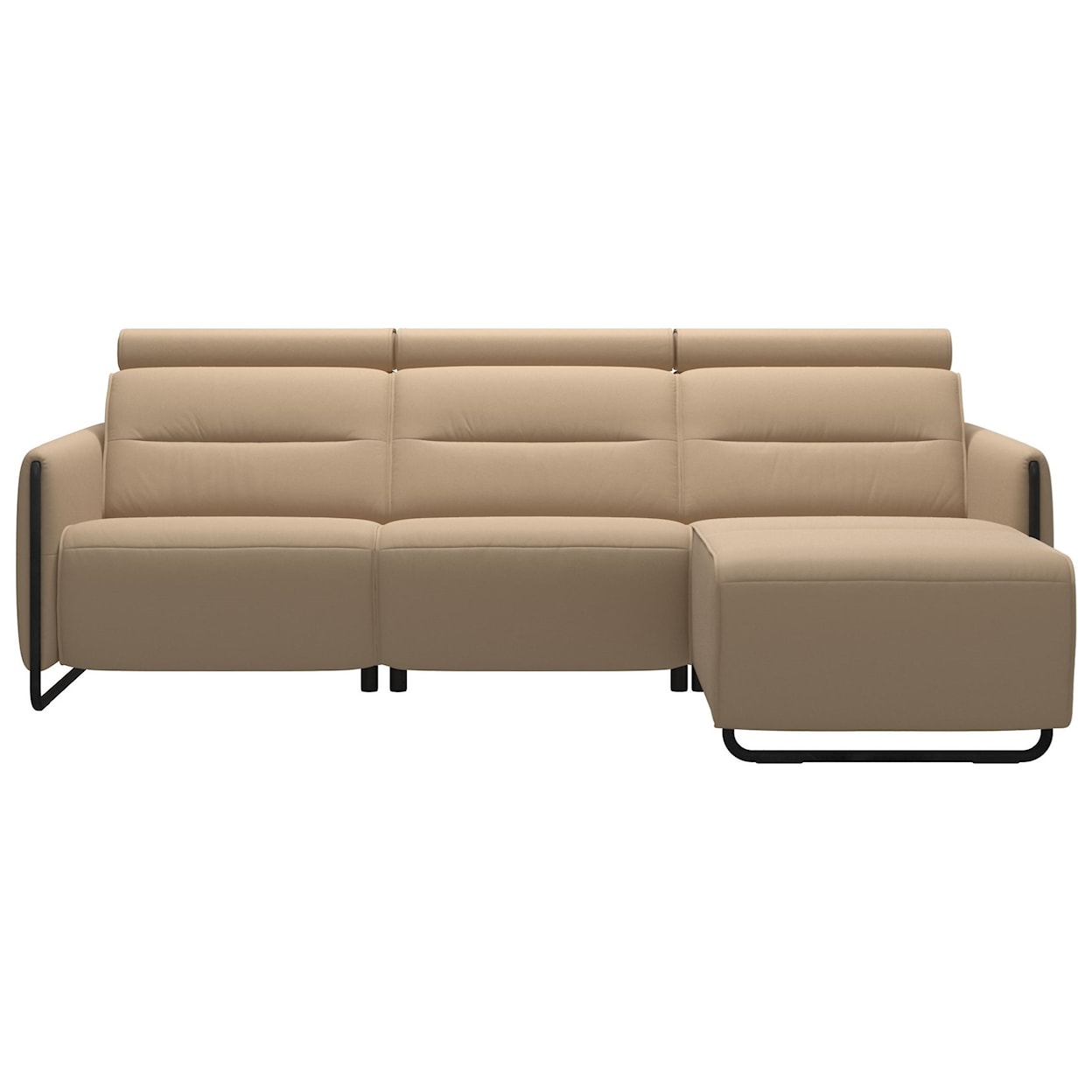 Stressless by Ekornes Emily Power 2-Seat Sectional with Longseat