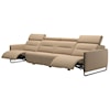 Stressless by Ekornes Emily Power 4-Seat Sofa with Steel Arms