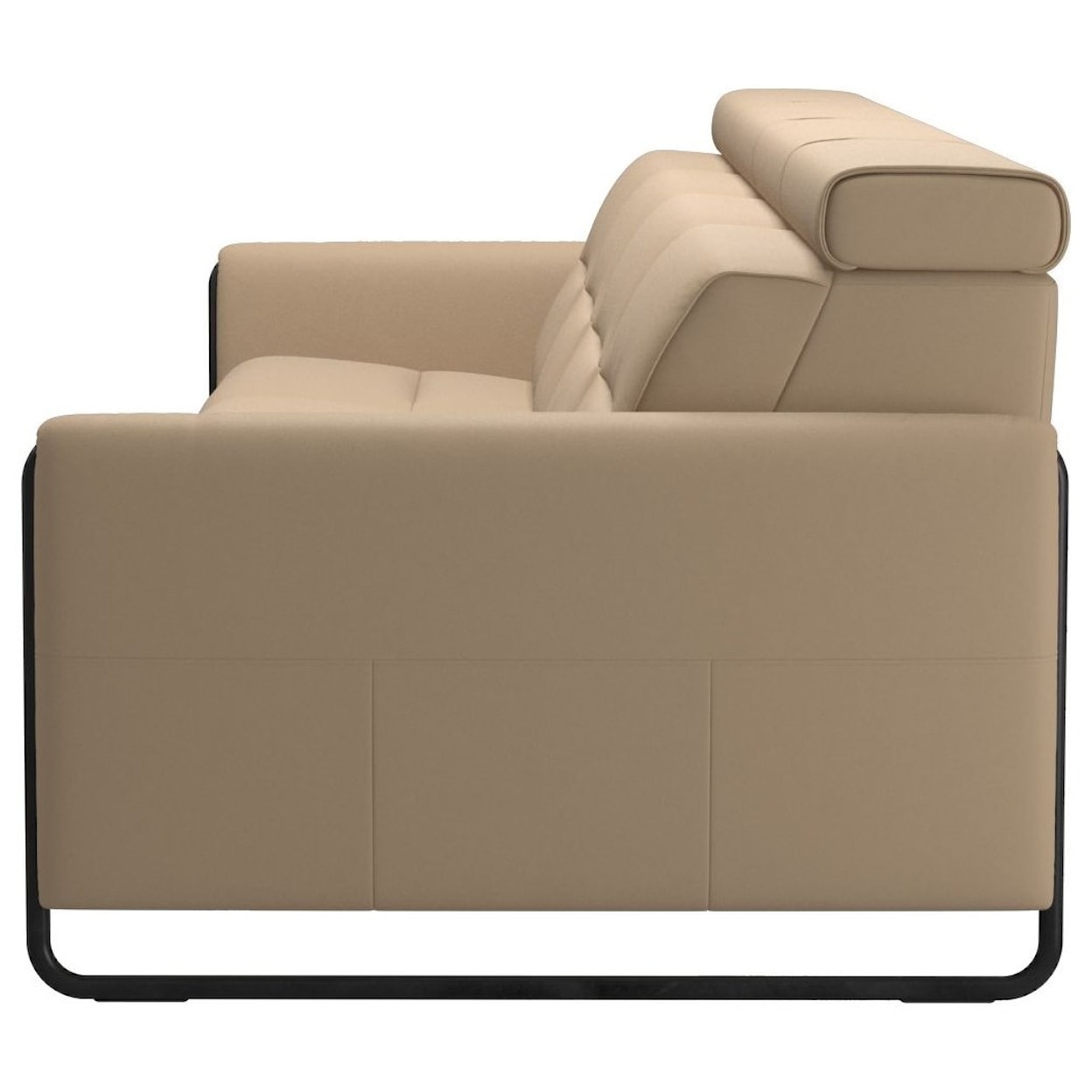 Stressless by Ekornes Emily Power 4-Seat Sofa with Steel Arms