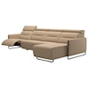 Stressless by Ekornes Emily Power 3-Seat Sectional with Longseat