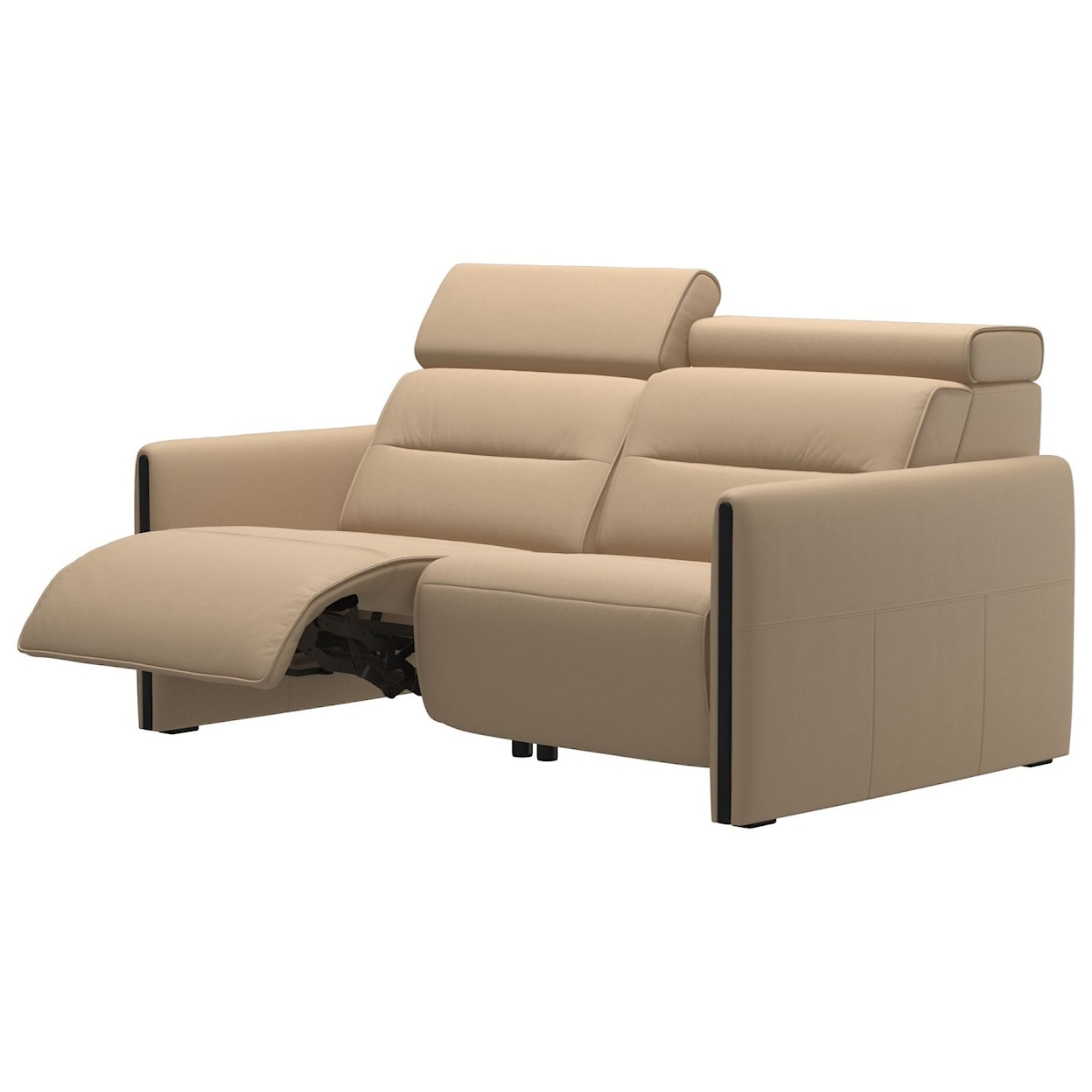 Stressless by Ekornes Emily Power 2-Seat Sofa with Wood Arms