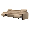 Stressless by Ekornes Emily Power 4-Seat Sofa with Wood Arms