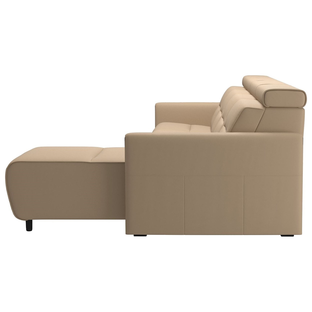 Stressless by Ekornes Emily Power 3-Seat Sectional with Longseat