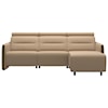 Stressless by Ekornes Emily Power 2-Seat Sectional with Longseat