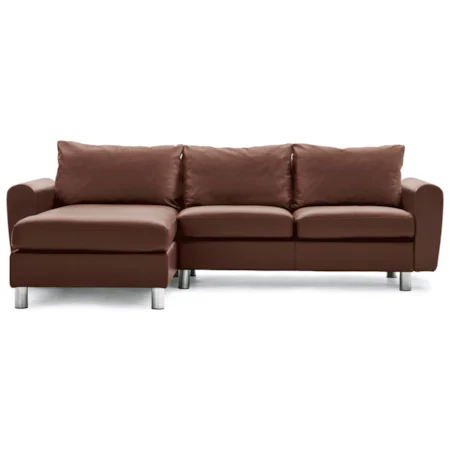 Contemporary Reclining 2-Seat with Long Seat Sectional
