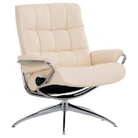 Low Back Recliner with High Star Base