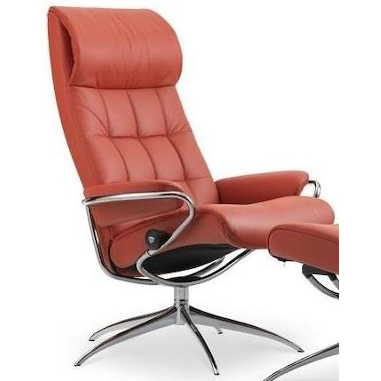 Stressless by Ekornes London High Back Recliner with High Star Base