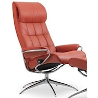 High Back Recliner with High Star Base