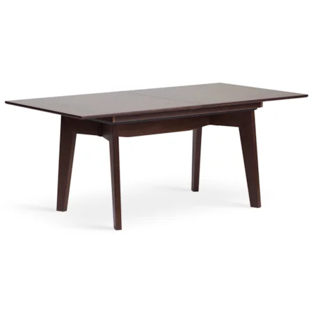 T200 Leg Dining Table with Integrated Leaf
