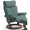 Stressless by Ekornes Magic Medium Reclining Chair with Classic Base