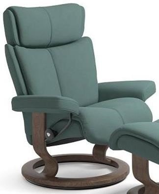 Medium Reclining Chair with Classic Base