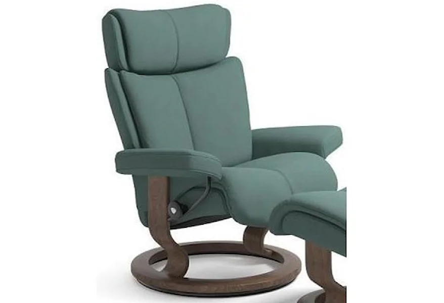 Magic Small Reclining Chair with Classic Base by Stressless by Ekornes at Sprintz Furniture