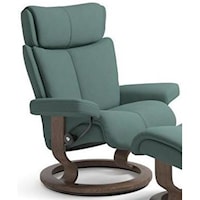 Small Reclining Chair with Classic Base