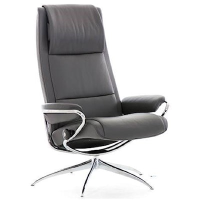 Stressless by Ekornes Paris High Back Recliner with Standard Star Base