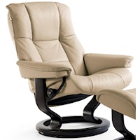 Small Reclining Chair with Classic Base