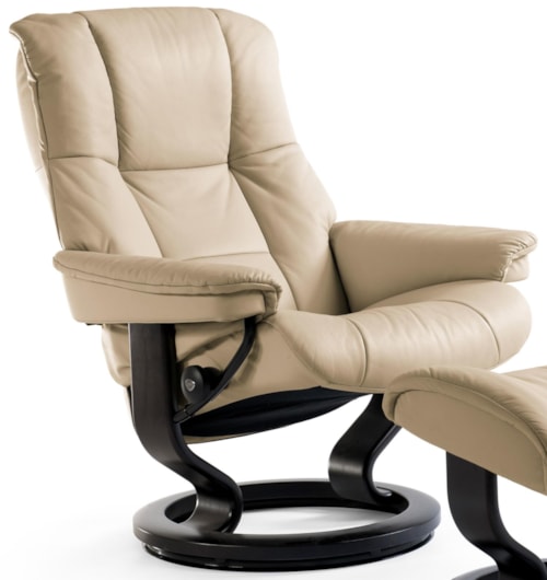 Small Reclining Chair with Classic Base