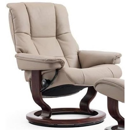 Medium Reclining Chair with Classic Base