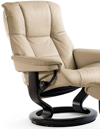 Large Reclining Chair with Classic Base