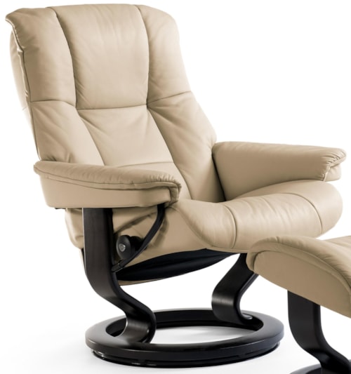Large Reclining Chair with Classic Base