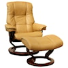 Stressless by Ekornes Mayfair Small Chair & Ottoman with Classic Base